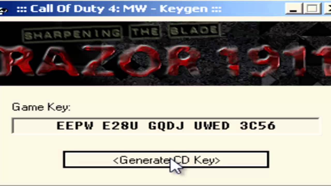 Call Of Duty 4 Key Generator Multiplayer Download